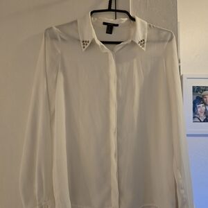Forever 21 White Blouse